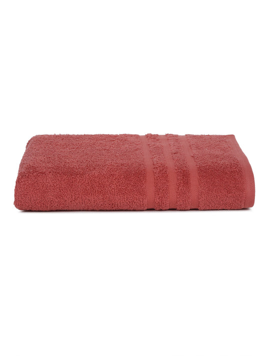 Unisex Coral Basic Terry Bath Towel
