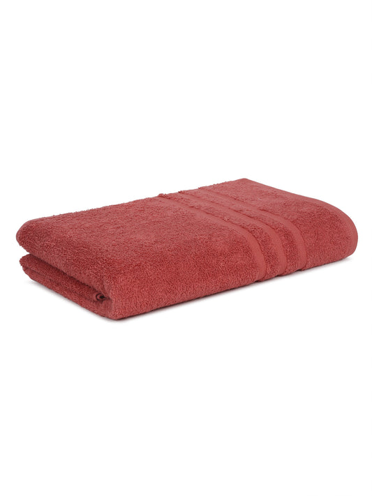 Unisex Coral Basic Terry Bath Towel