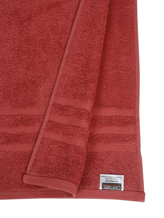 Unisex Coral Basic Terry Bath Towel