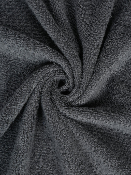 Unisex Grey Basic Terry Bath Towel