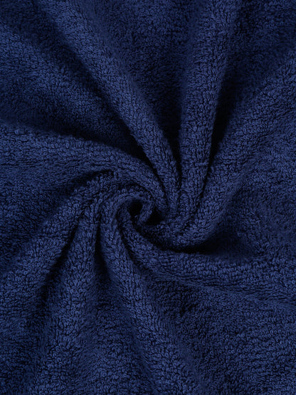 Unisex Navy Blue Basic Terry Bath Towel