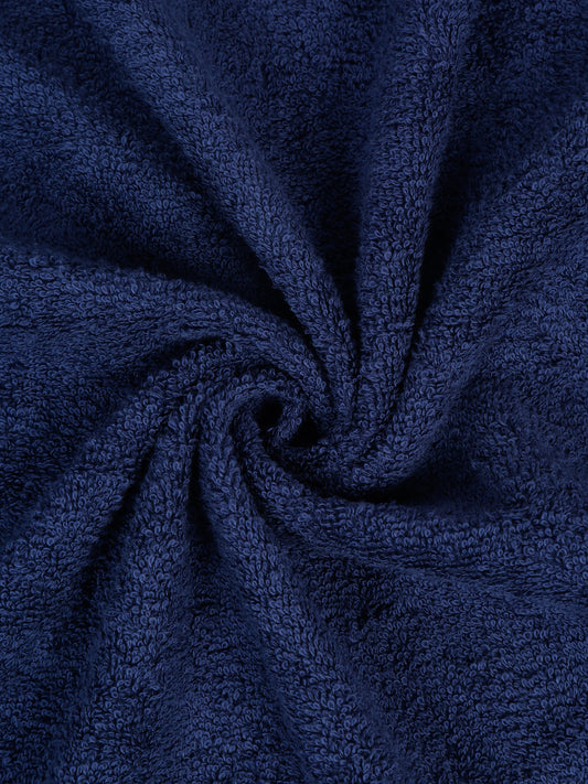 Unisex Navy Blue Basic Terry Bath Towel