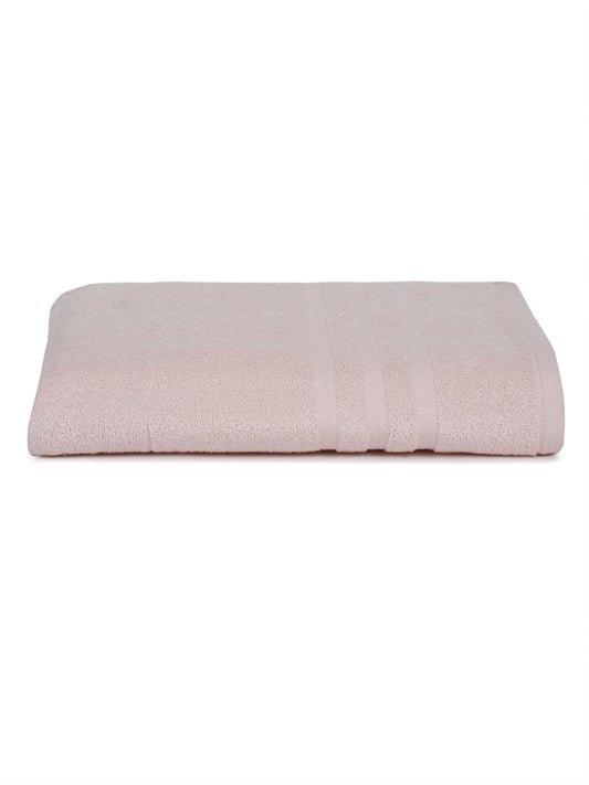 Unisex Light Pink Basic Terry Bath Towel