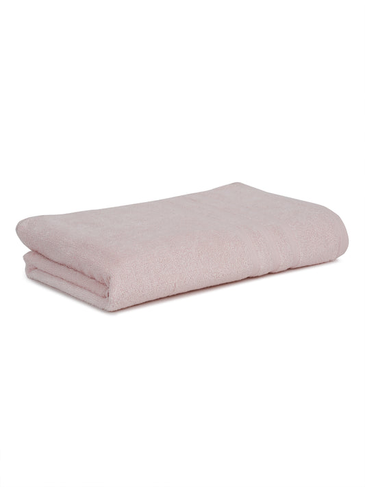 Unisex Light Pink Basic Terry Bath Towel