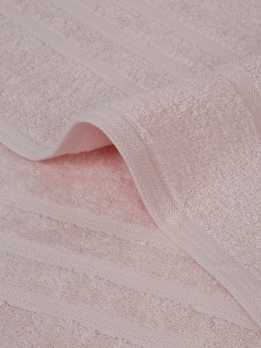 Unisex Light Pink Basic Terry Bath Towel