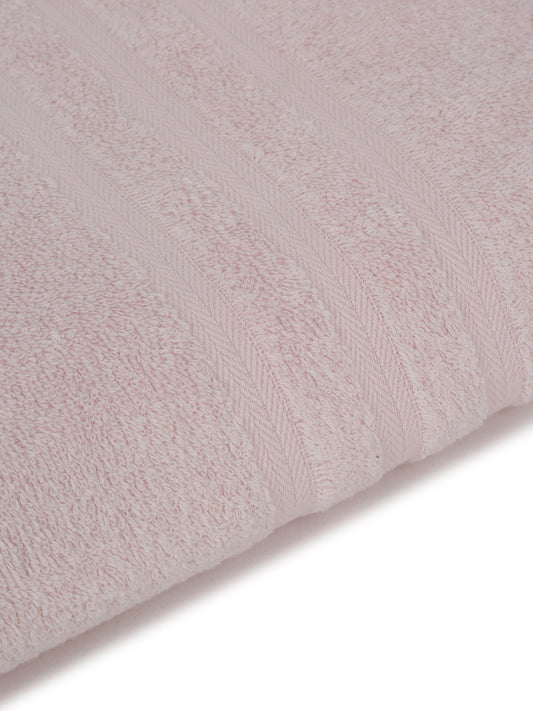 Unisex Light Pink Basic Terry Bath Towel