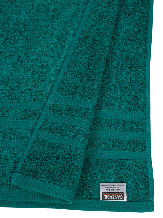 Unisex Sea green Basic Terry Bath Towel