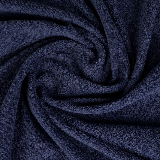 Unisex Navy Blue Basic Terry Bath Towel