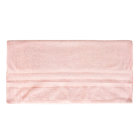 Unisex Pink Basic Terry Bath Towel