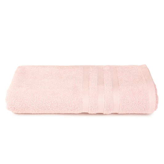 Unisex Pink Basic Terry Bath Towel