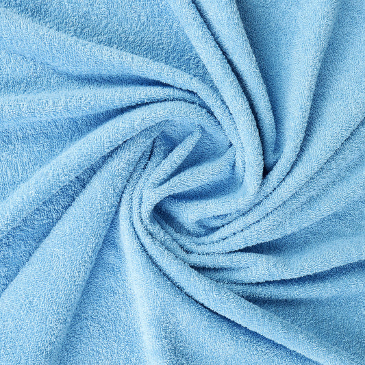 Unisex Sky Blue Basic Terry Bath Towel
