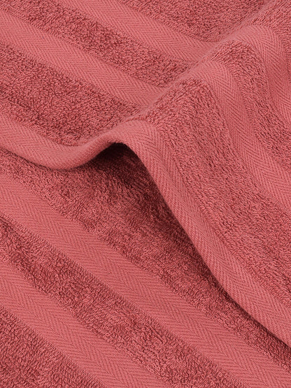 Coral 100% Cotton Unisex Hand Towel (Pack of 2)