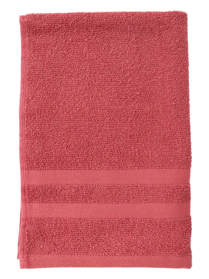 Unisex Coral Basic Terry Hand Towel -Pack of Two