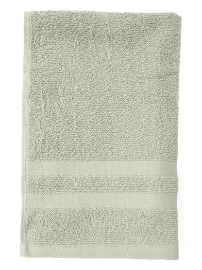 Unisex Pista Green Basic Terry Hand Towel -Pack of Two