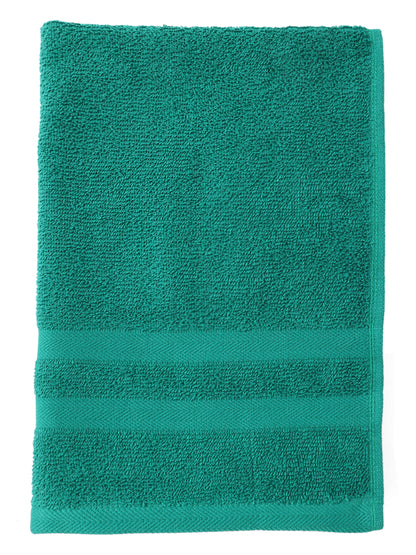 Unisex Sea Green Basic Terry Hand Towel -Pack of Two