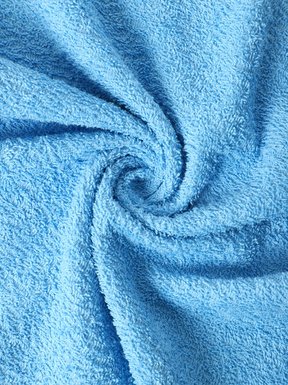 Unisex Sky Blue Basic Terry Hand Towel -Pack of Two