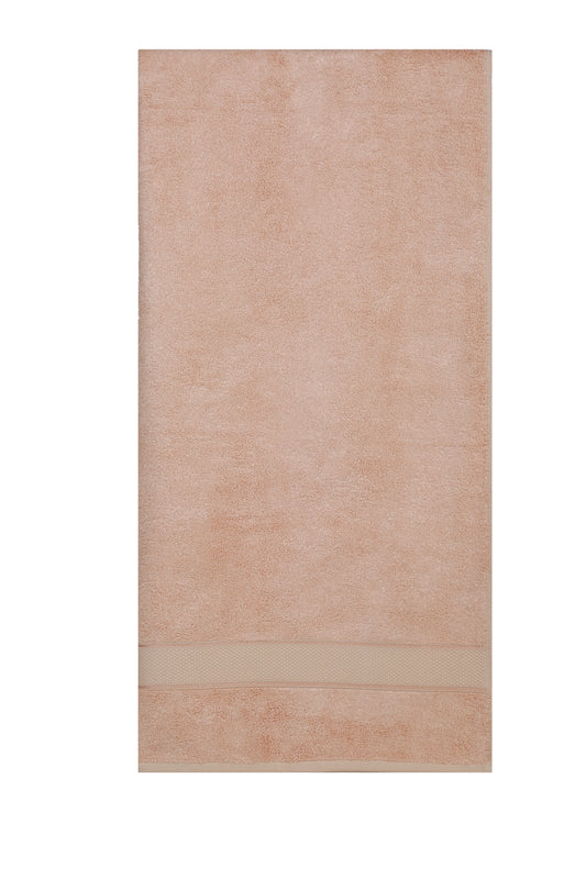 Unisex Peach Basic Terry Bath Towel