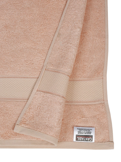 Unisex Peach Basic Terry Bath Towel