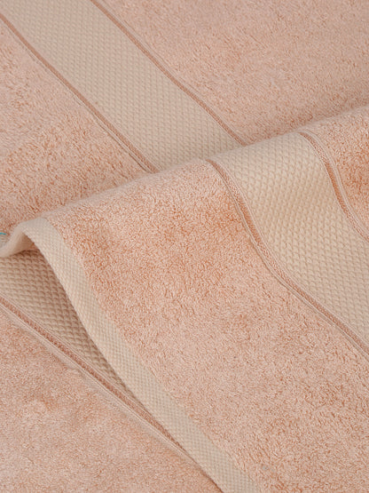 Unisex Peach Basic Terry Bath Towel