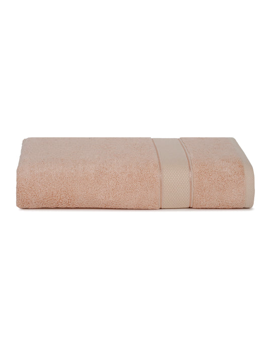 Unisex Peach Basic Terry Bath Towel