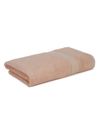 Unisex Peach Basic Terry Bath Towel