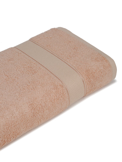 Unisex Peach Basic Terry Bath Towel