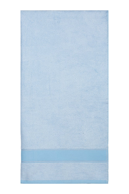 Unisex Sky Blue Basic Terry Bath Towel