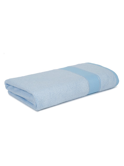 Unisex Sky Blue Basic Terry Bath Towel