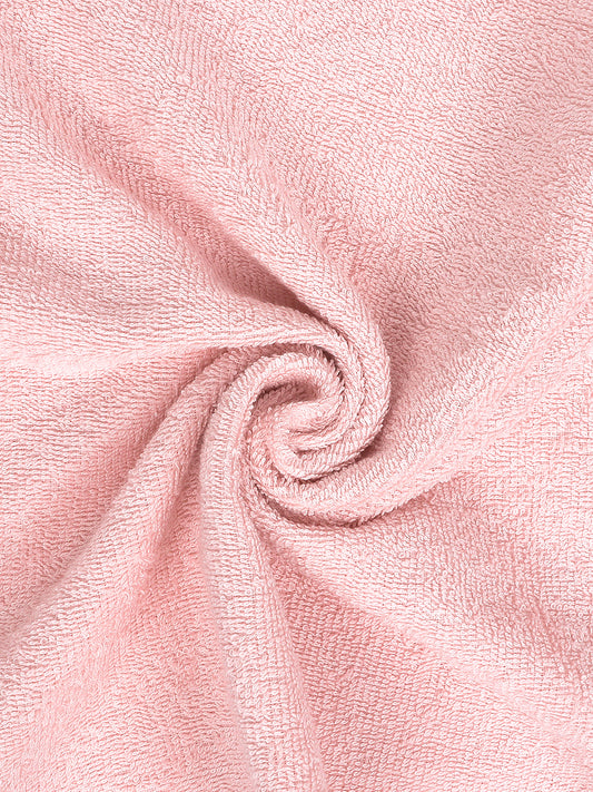 Pink 100% Cotton Unisex Hand Towel (Pack of 2)