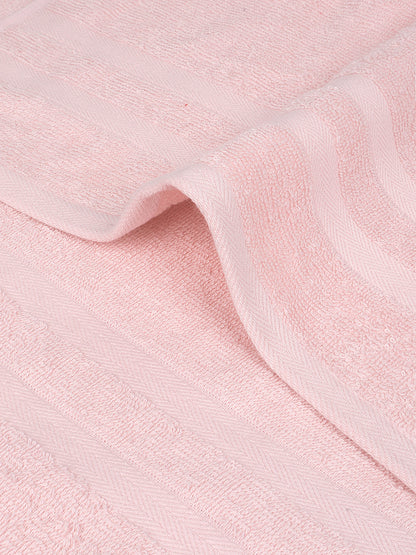 Pink 100% Cotton Unisex Hand Towel (Pack of 2)