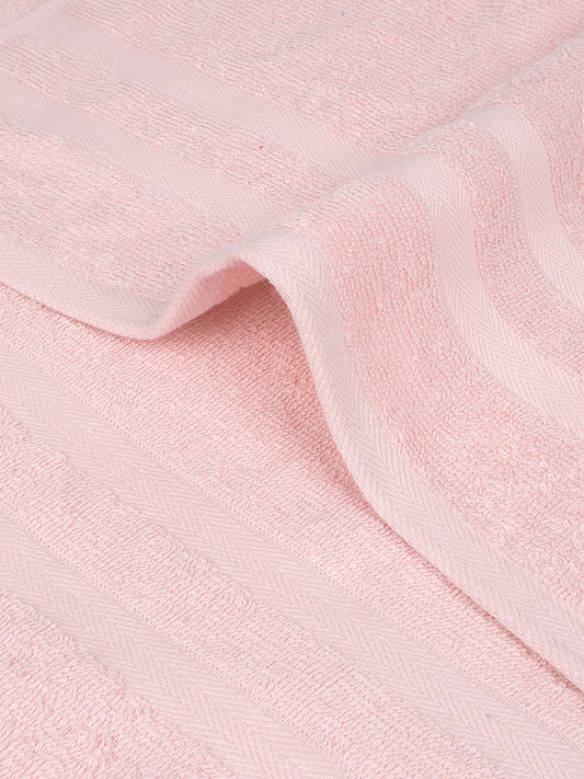 Pink 100% Cotton Unisex Hand Towel (Pack of 2)