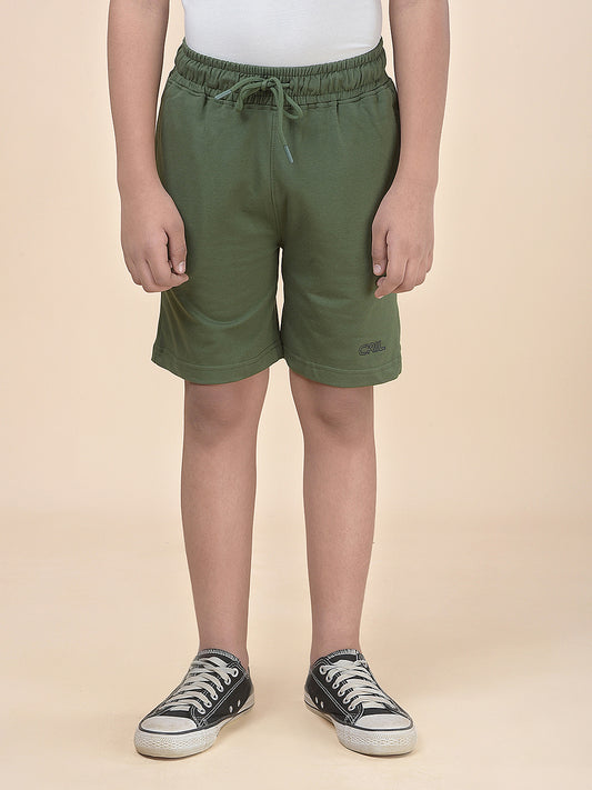 Casual Bermuda for Boys l Breathable & Soft with Color Fastness Regular Fit Cotton Blend Fabric Drawstring Closure Solid Pattern