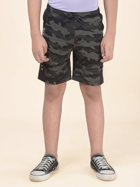 Casual Bermuda for Boys l Breathable & Soft with Color Fastness Regular Fit Poly Cotton Fabric Drawstring Closure Printed Pattern