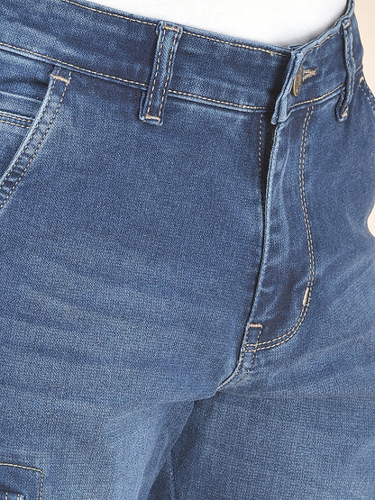 Casual Cargo for Boys l Breathable & Soft with Color Fastness Regular Fit Poly Cotton Fabric Button Closure Solid Pattern