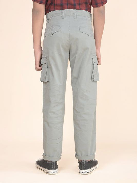 Casual Jogger for Boys l Breathable & Soft with Color Fastness Regular Fit Cotton Stretch Fabric Button Closure Solid Pattern