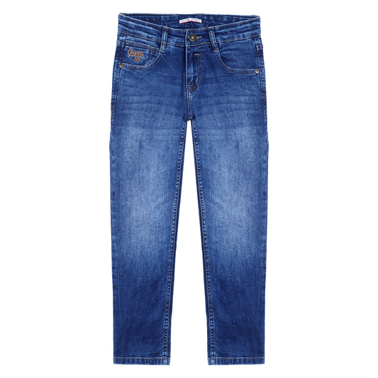 Cantabil Boys Blue Solid Jeans (7153866866827)