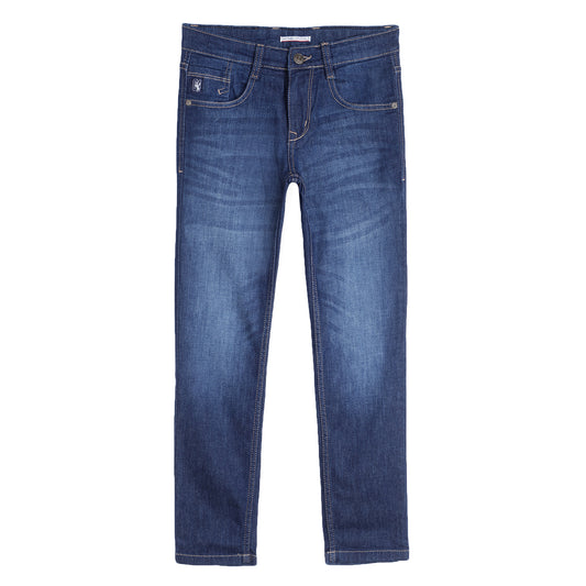 Cantabil Boys Dark Blue Solid Jeans (7153866539147)