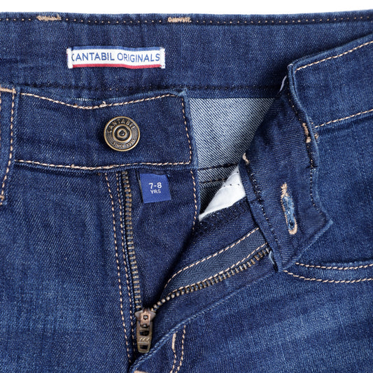 Cantabil Boys Dark Blue Solid Jeans (7153866539147)