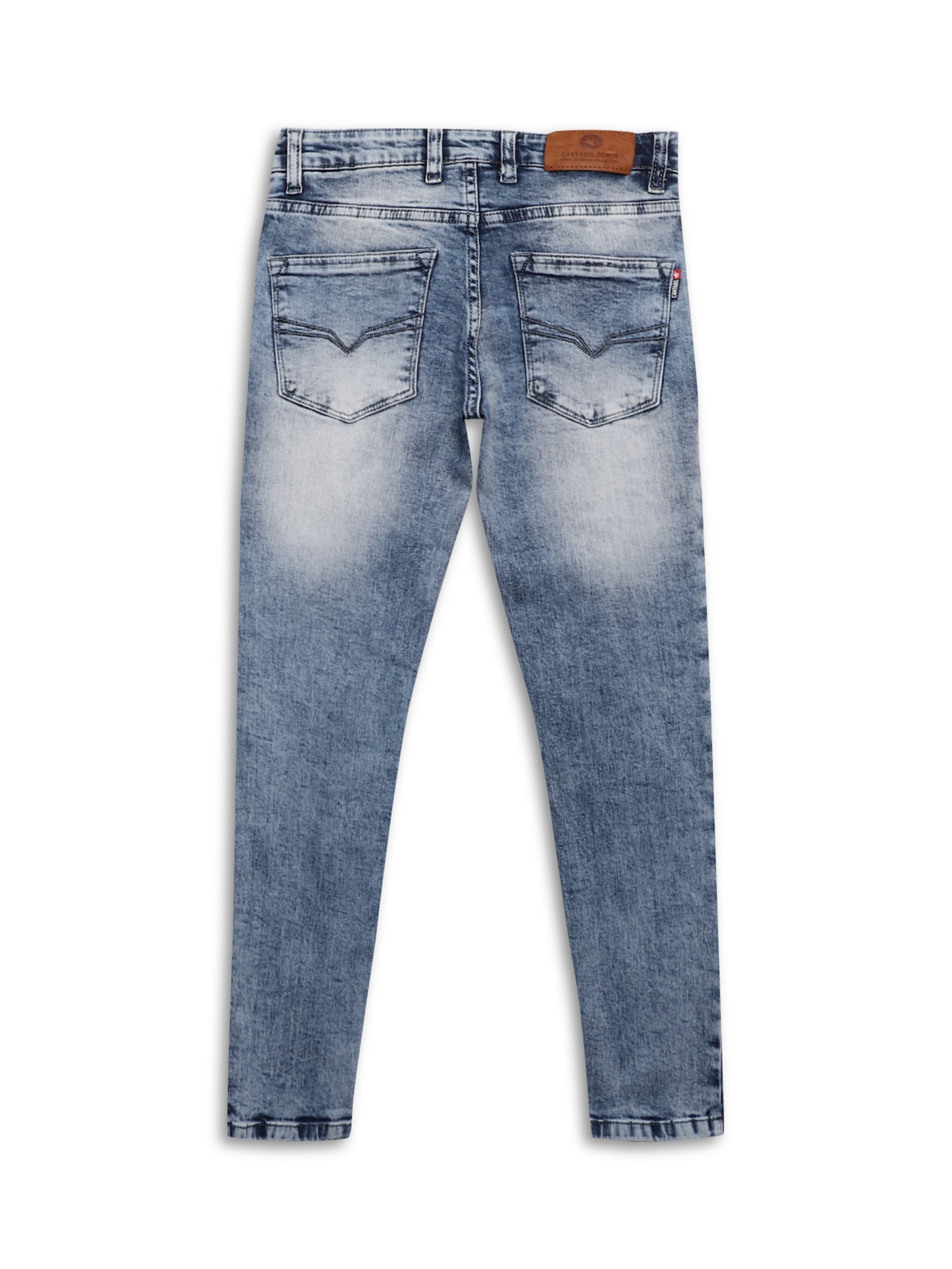 Cantabil Boys Blue Solid Plain Clean Look Jeans (7155362037899)