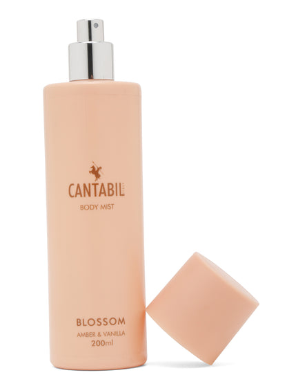 Unisex Blossom(Amber & Vanila) - Beige Body Mist - Pack of 2 ( 200 ml each )