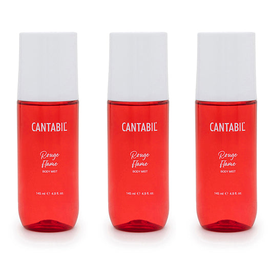 Unisex Rouge Flame Long Lasting Body Mist | 3x145ml