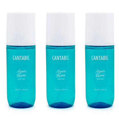 Unisex Azure Moon Long Lasting Body Mist | 3x145ml