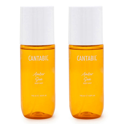 Unisex Amber Sun Long Lasting Body Mist | 2x145ml
