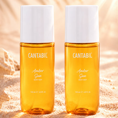 Unisex Amber Sun Long Lasting Body Mist | 2x145ml
