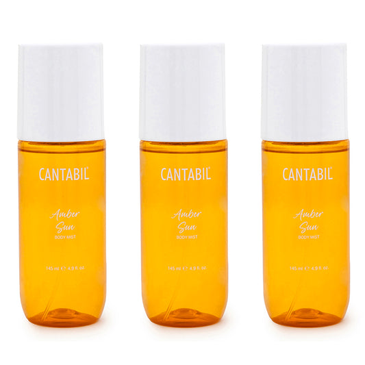 Unisex Amber Sun Long Lasting Body Mist | 3x145ml