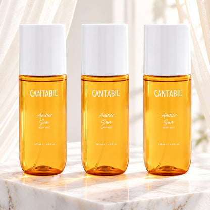 Unisex Amber Sun Long Lasting Body Mist | 3x145ml