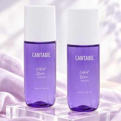 Unisex Velvet Noir Long Lasting Body Mist | 2x145ml
