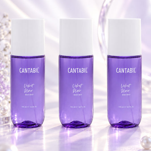 Unisex Velvet Noir Long Lasting Body Mist | 3x145ml