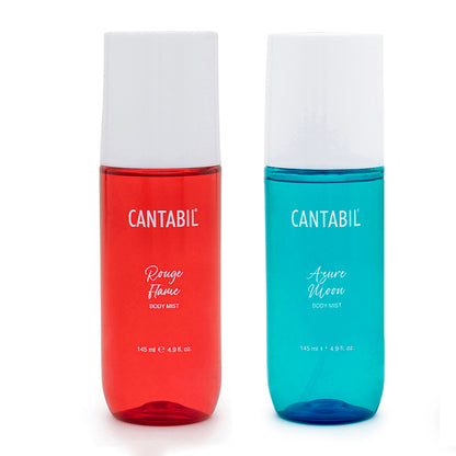 Unisex Rouge Flame & Azure Moon Long Lasting Body Mist | 2x145ml