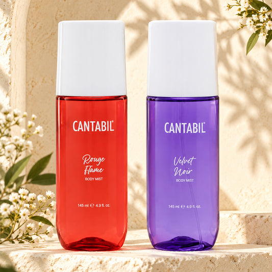 Unisex Rouge Flame & Velvet Noir Long Lasting Body Mist | 2x145ml